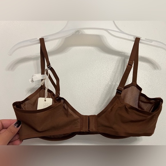Aerie Smoothez Brown Unlined Mesh Balconette Bra - Picture 7 of 9